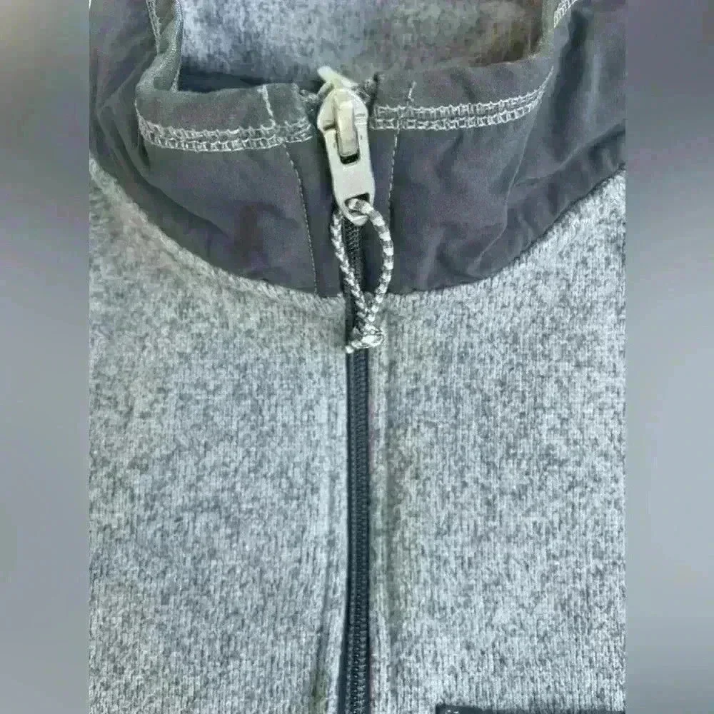 The North Face Gordon Lyons Men’s 1/4 Quarter Zip Knit Woven Sweater Gray S